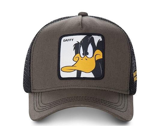 Kšiltovka Capslab Looney Tunes - Daffy Duck v.2 Trucker Moss