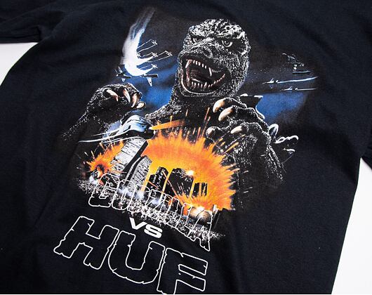 Triko Huf Vs Godzilla Tour SS T-Shirt Black