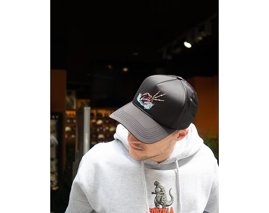 Kšiltovka Pink Dolphin Souvenir Satin Structured Black Snapback