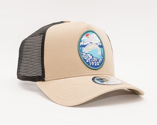 Kšiltovka New Era 9FORTY A-FRAME Trucker Outdoors Stone