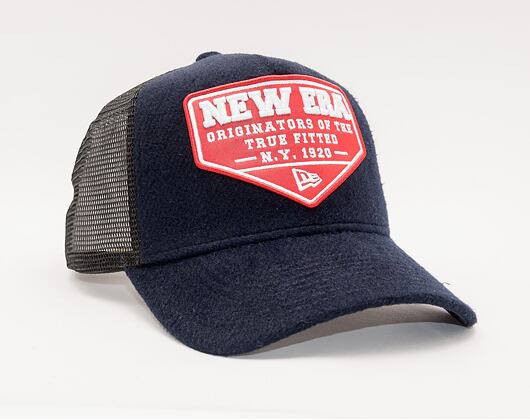 Kšiltovka New Era 9FORTY A-FRAME Trucker Wool Patch Navy