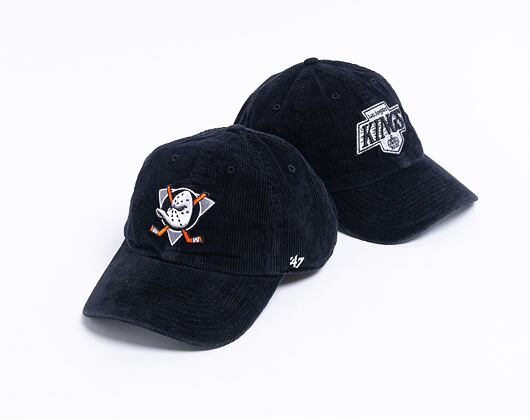 Kšiltovka 47 Brand Anaheim Ducks Corduroy CLEAN UP Black