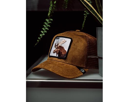 Kšiltovka Goorin - Trucker Moose Head - Whiskey