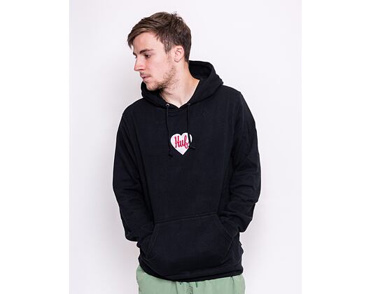 Mikina HUF Plastic Heart Hoodie Black
