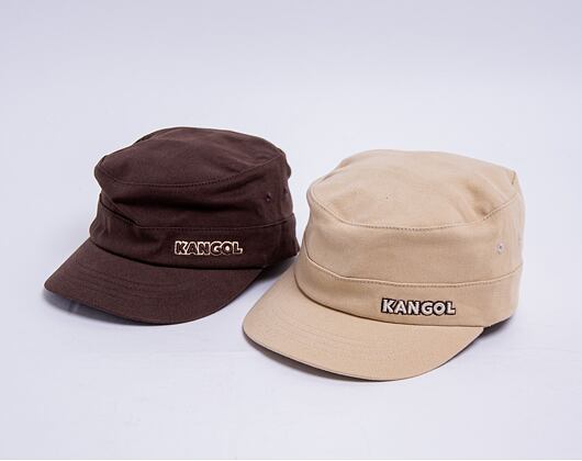 Kšiltovka Kangol Cotton Twill Army Cap Brown