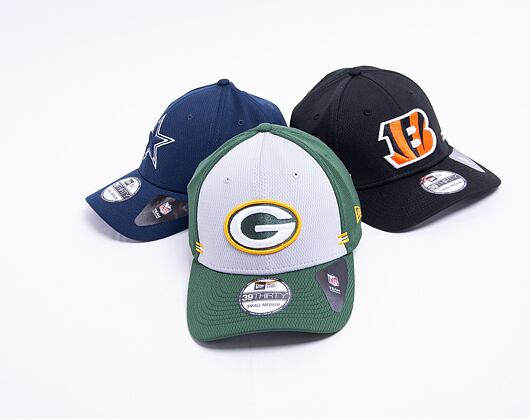 Kšiltovka New Era 39THIRTY NFL20 Sideline Home Green Bay Packers Stretch Fit Team Color