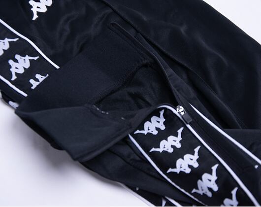 Tepláky Kappa 222 Banda Rastoria Slim 303KUC0 A24 Black/White