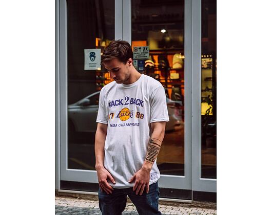 Triko Mitchell & Ness Los Angeles Lakers Champions Back 2 Back White