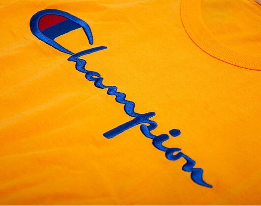 Triko Champion Crewneck T-Shirt Yellow 210972 OS030 ZNN
