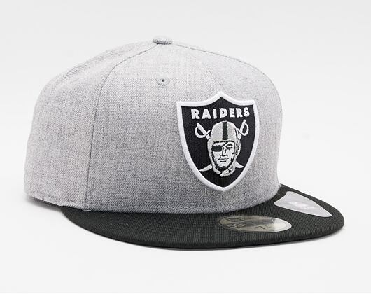 Kšiltovka New Era 59FIFTY NFL Heather Essential Oakland Raiders Fitted Heather Gray