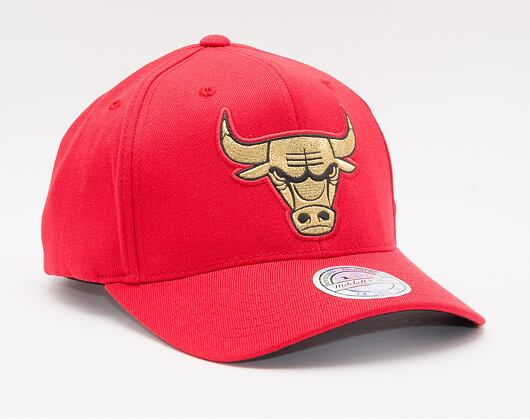 Kšiltovka Mitchell & Ness Chicago Bulls Black Bullion Snapback Red