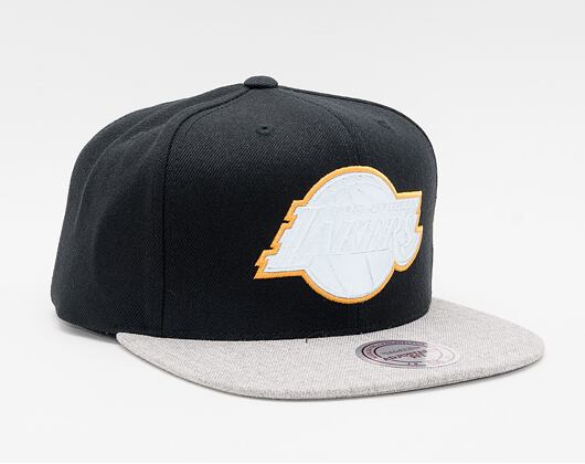 Kšiltovka Mitchell & Ness Los Angeles Lakers Black Heather Reflective Snapback