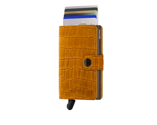Peněženka Secrid Miniwallet Cleo Ochre/Brown