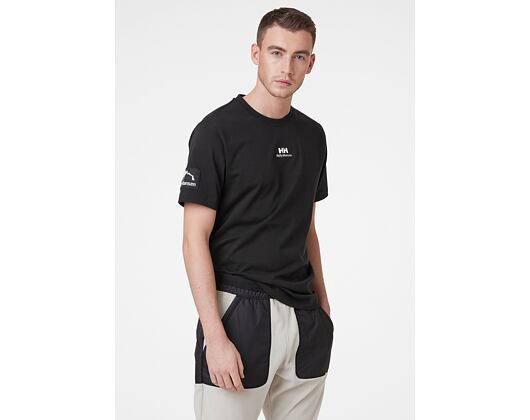 Triko Helly Hansen YU Twin Logo T-Shirt 991 Black