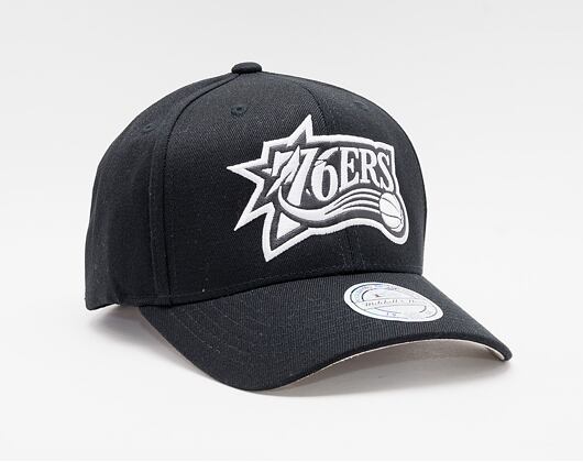 Kšiltovka Mitchell & Ness HWC Philadelphia 76ers Black Outline Snapback Black