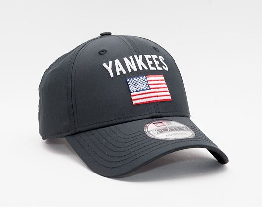 Kšiltovka New Era 9FORTY Team Flag New York Yankees Strapback Black