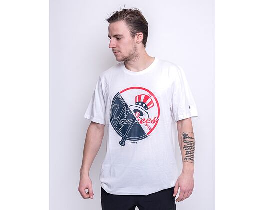 Triko New Era Split Graphic New York Yankees Optic White