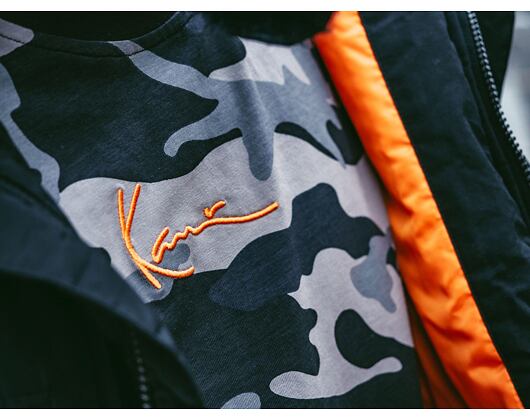 Triko Karl Kani Small Signature Camo Tee Black 6030138