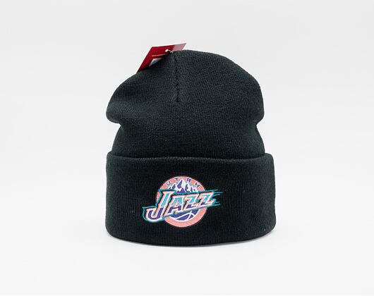 Kulich Mitchell & Ness Utah Jazz Team Logo Cuff Knit Black