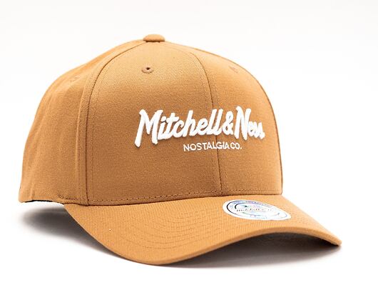Kšiltovka Mitchell & Ness Pinscript High Crown 110 Wheat Snapback