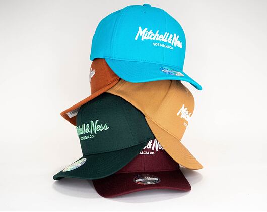 Kšiltovka Mitchell & Ness Pinscript High Crown 110 Forest/Mint Snapback