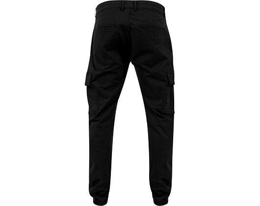 Kalhoty Urban Classic TB1435 Washed Cargo Twill Jogging Pants Black