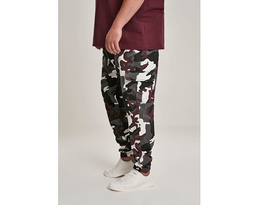 Kalhoty Urban Classic TB3137 Camo Cargo Jogging Pants 2.0 Wine Camo