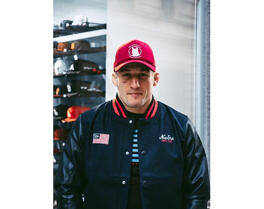 Kšiltovka New Era 9FORTY Trucker Historic Providence Steam Rollers Cardinal Snapback