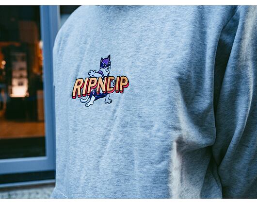 Mikina RIP N DIP Captain Nermal Pants Hoodie RND4714 Heather Grey