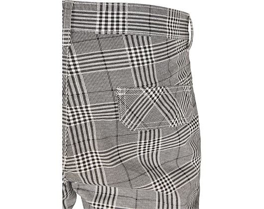 Kalhoty Urban Classic TB3138 AOP Glencheck Cargo Jog Pants White/Black