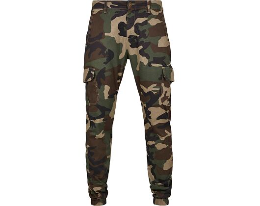 Kalhoty Urban Classic TB3137 Camo Cargo Jogging Pants 2.0 Woodland Camo