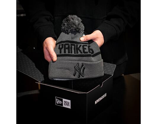 Kulich New Era MLB Team JAKE bobble Cuff Knit New York Yankees Graphite