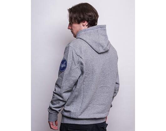 Mikina New Era MLB Heritage Pull Over Hoody Los Angeles Dodgers Light Grey Heather