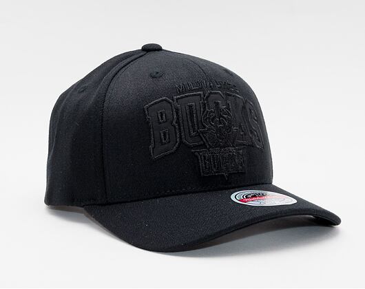 Kšiltovka Mitchell & Ness Milwaukee Bucks Redline Black Out Arch