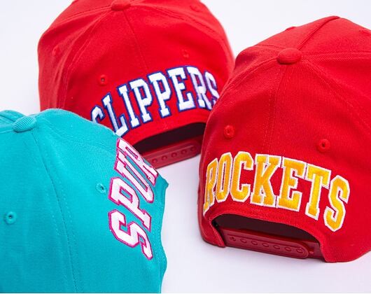 Kšiltovka Mitchell & Ness Los Angeles Clippers Solid Redline Dropback Red