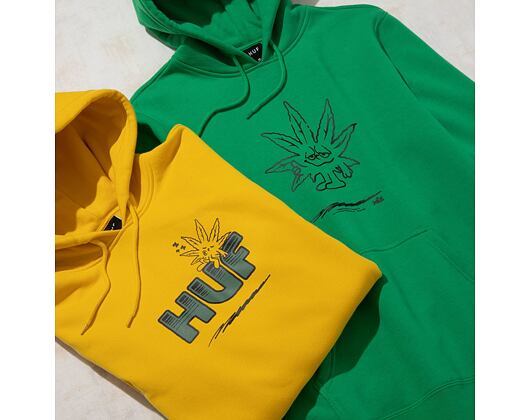Mikina HUF 4/20 Too High P/O Hoodie Golden