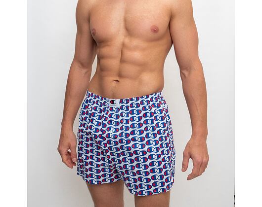 Pánské Trenky Champion Loose Boxer Premium C White Print