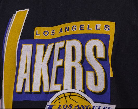 Triko Mitchell & Ness Los Angeles Lakers Center Circle SSTEINTL930 Washed Black