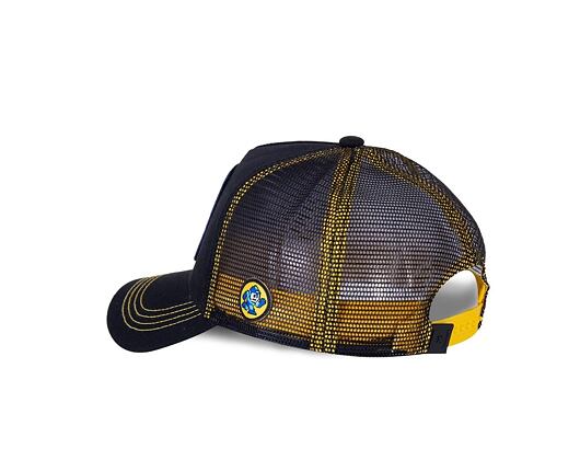 Kšiltovka Capslab Trucker (MEGAMAN) Black/Yellow HER2