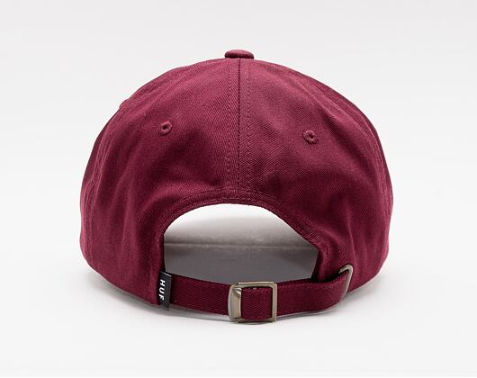 Kšiltovka HUF Essentials TT Logo CV 6 Panel Oxblood