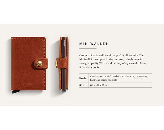 Peněženka Secrid Miniwallet Veg Espresso Brown