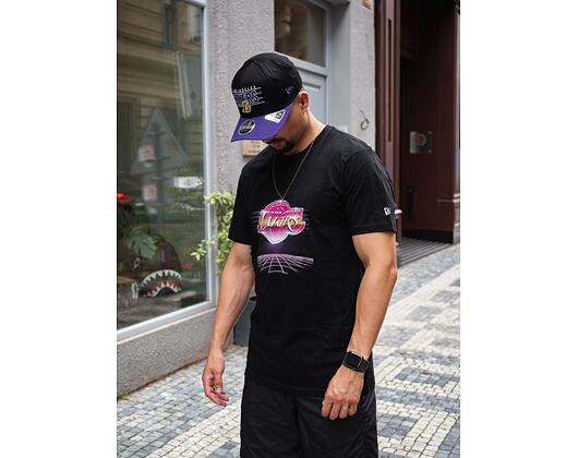 Triko New Era NBA Futuristic Graphic Los Angeles Lakers Black