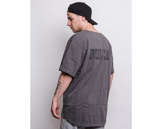 Triko New Era NBA Geometric Camo Baseball Jersey Chicago Bulls Graphite