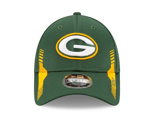 Kšiltovka New Era 9FORTY Stretch-Snap NFL21 Sideline Home Color Green Bay Packers