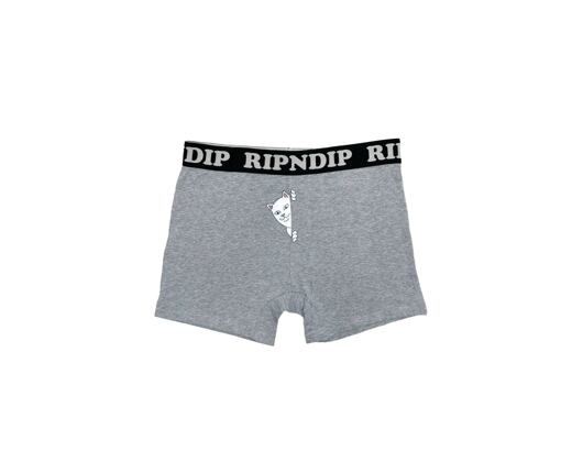 Trenýrky RIP N DIP Peek A Nermal Boxers RND4608G Heather Grey