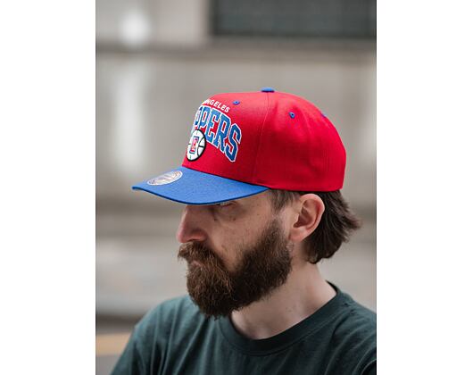 Kšiltovka Mitchell & Ness Team Arch 2 Tone Snapback Los Angeles Clippers Red / Royal