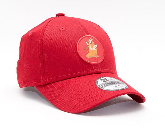 Dětská kšiltovka New Era 9FORTY Kids Home Character Logo Disney Strapback Scarlet