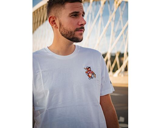 Triko New Era Minor League Heritage Patch Tee Ashville Tourists Off White