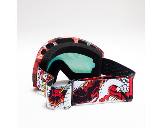 Lyžařské Brýle RIP N DIP Dragonerm Snow Goggles RND7157 Red