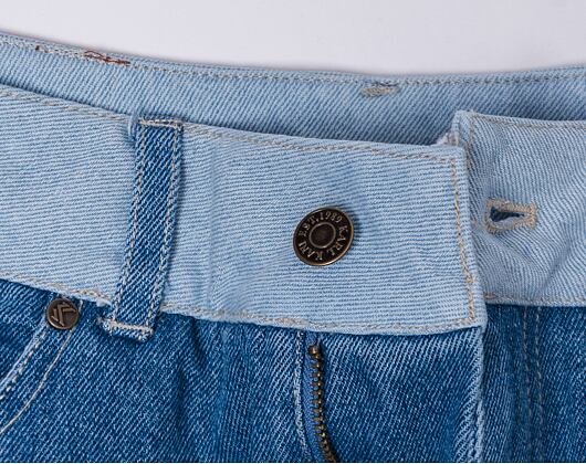 Kalhoty Karl Kani KK Og Block Denim Cargo Pants Blue